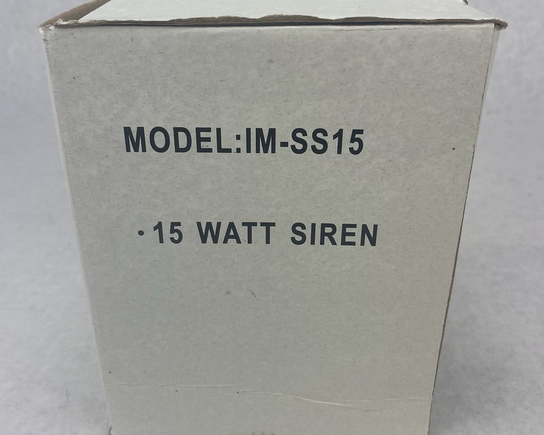 UltraTech IM-SS15 Siren Alarm Horn Speaker 15W 6VDC - 12VDC Lot of 2