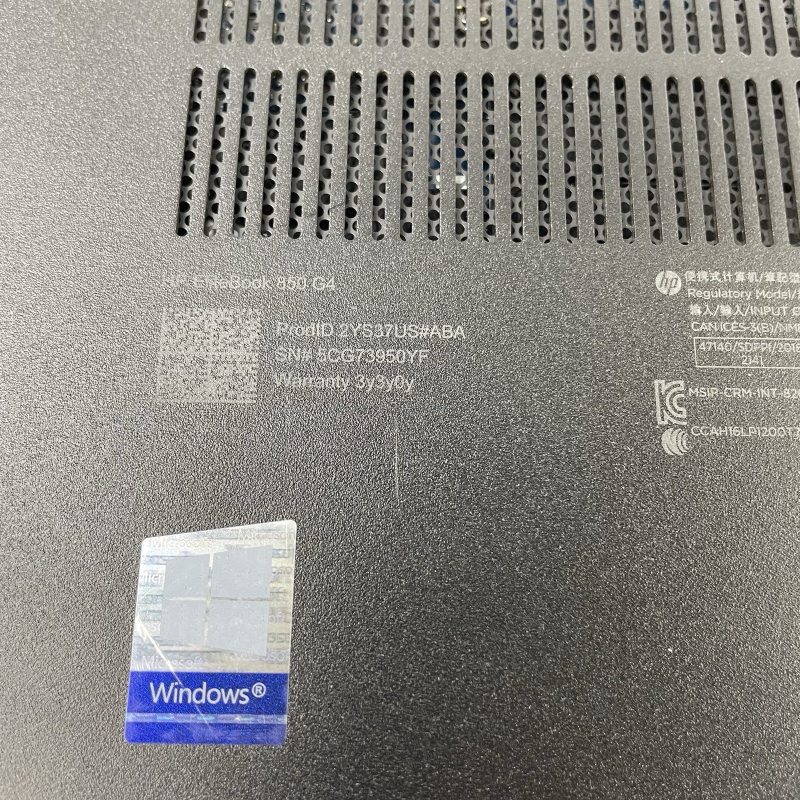 HP EliteBook 840 G4 15.6" i7-7600U 2.80 GHz 8 GB RAM No SSD/OS/AC14