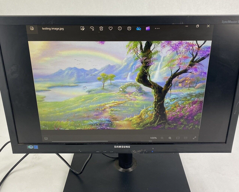 Samsung SyncMaster S24A460 24" FHD LCD Widescreen Monitor No Power Cord Tested