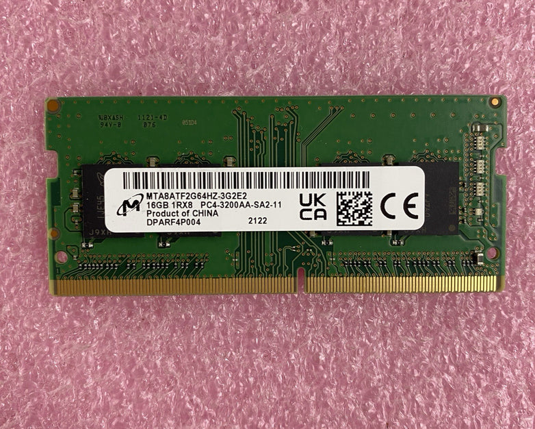 Micron MTA8ATF2G64HZ-3G2E2 16 GB 1Rx8 PC4-3200AA-SA2-11 SODIMM Laptop Memory Ram