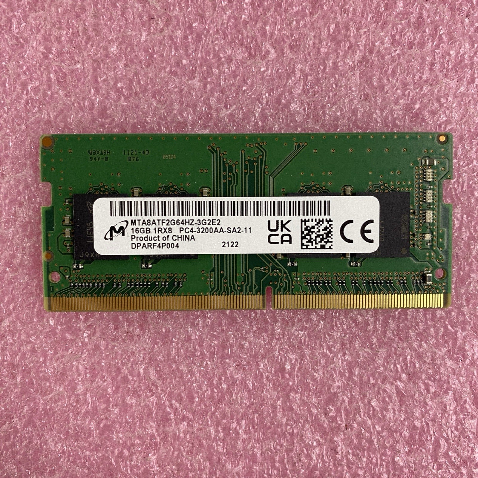 Micron MTA8ATF2G64HZ-3G2E2 16 GB 1Rx8 PC4-3200AA-SA2-11 SODIMM Laptop Memory Ram1