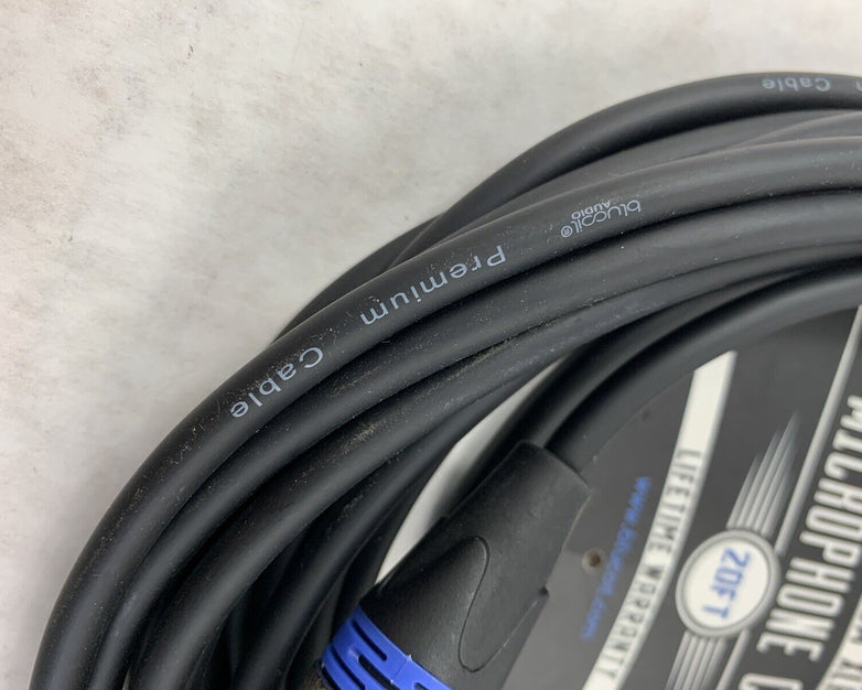 Bluecoil Audio Premium XLR 20ft Microphone Cable