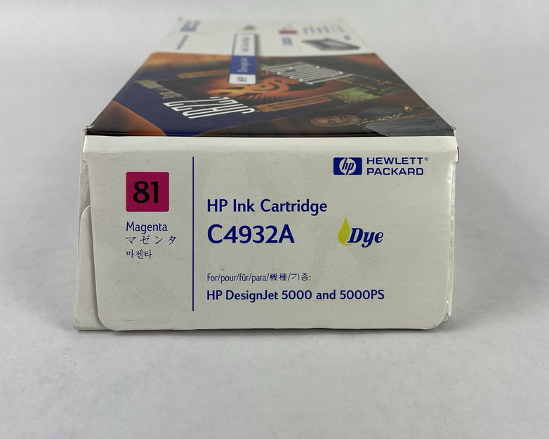 HP 81 Magenta Ink Cartridge C4932A 680ml for DesignJet 5000 5500 03MAY02