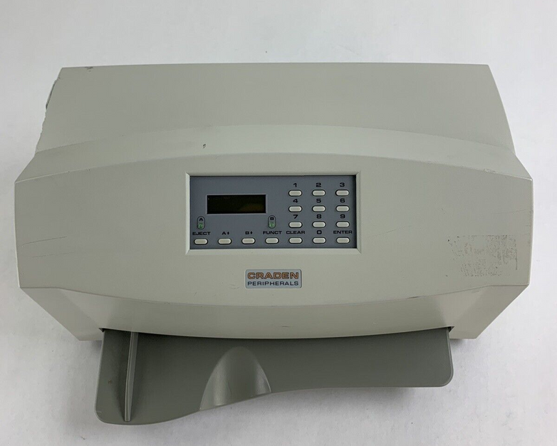 Craden Peripherals DP9 Passbook/Transcation Printer No Ribbon Bad Carriage Parts