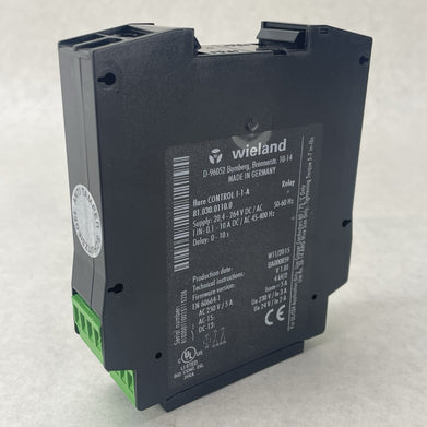 Wieland 81.030.0110.0 Flare Control I-1-A Current Monitoring Relay 20.4-264V