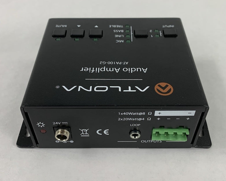 Atlona AT-PA100-G2 Audio Amplifier - No Power Supply