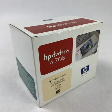HP C8008A 4.7GB Rewritable DVD+RW Disc NOS 10 Pack New OEM Sealed