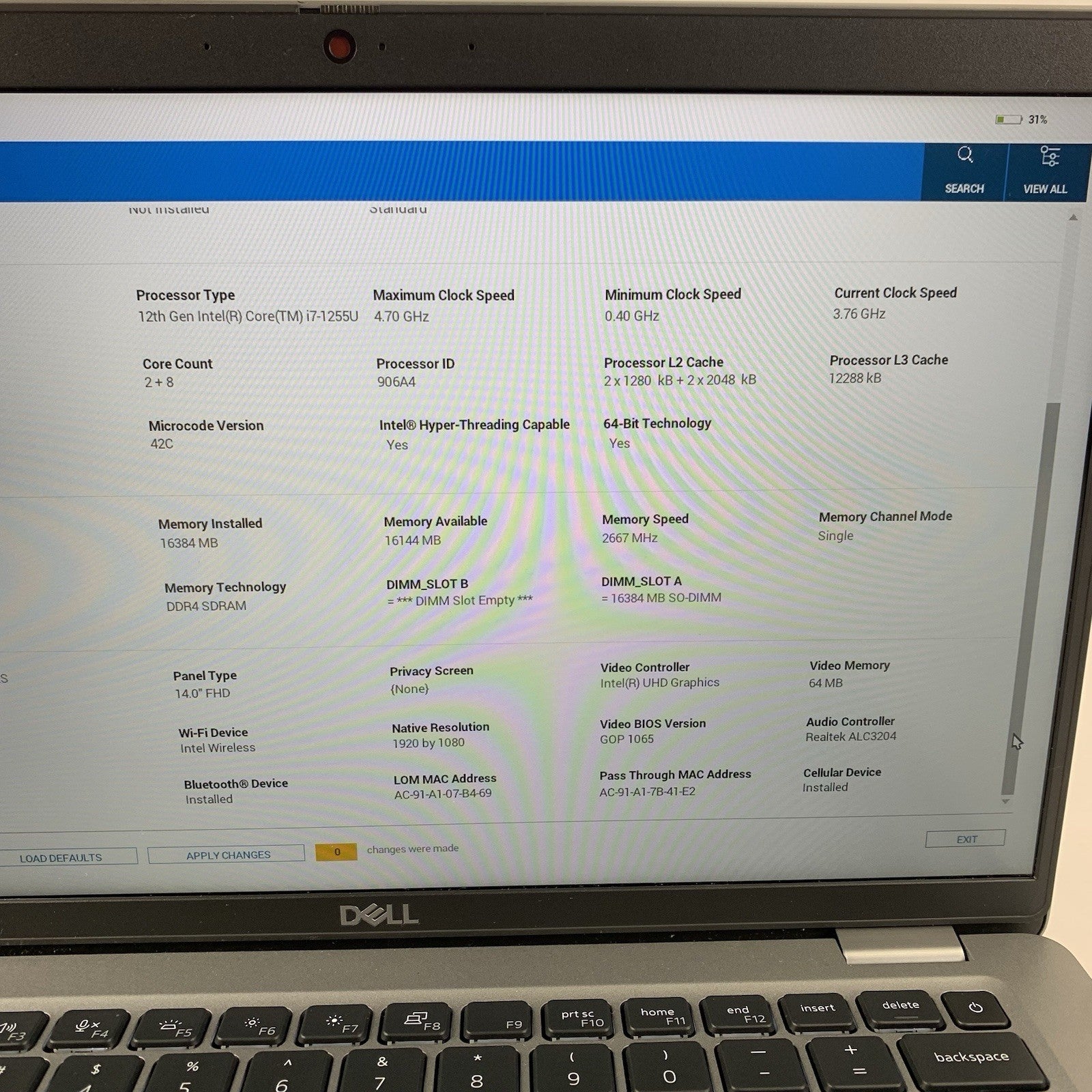 Dell Latitude 5430 14" Laptop i7-1255U 1.8 GHz 16 GB Ram No OS No SSD No AC3