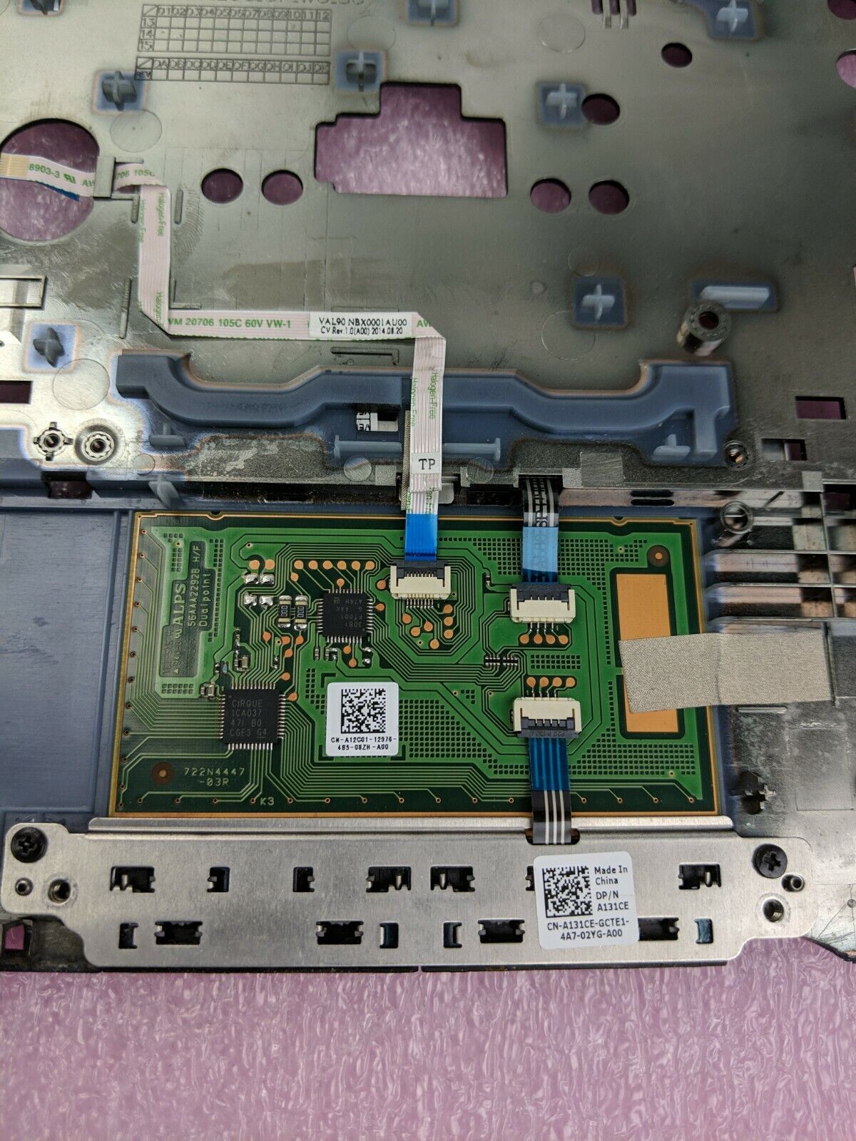 Dell Latitude E6440 14" Laptop Palmrest Touchpad 03CCV0 0H0M4P