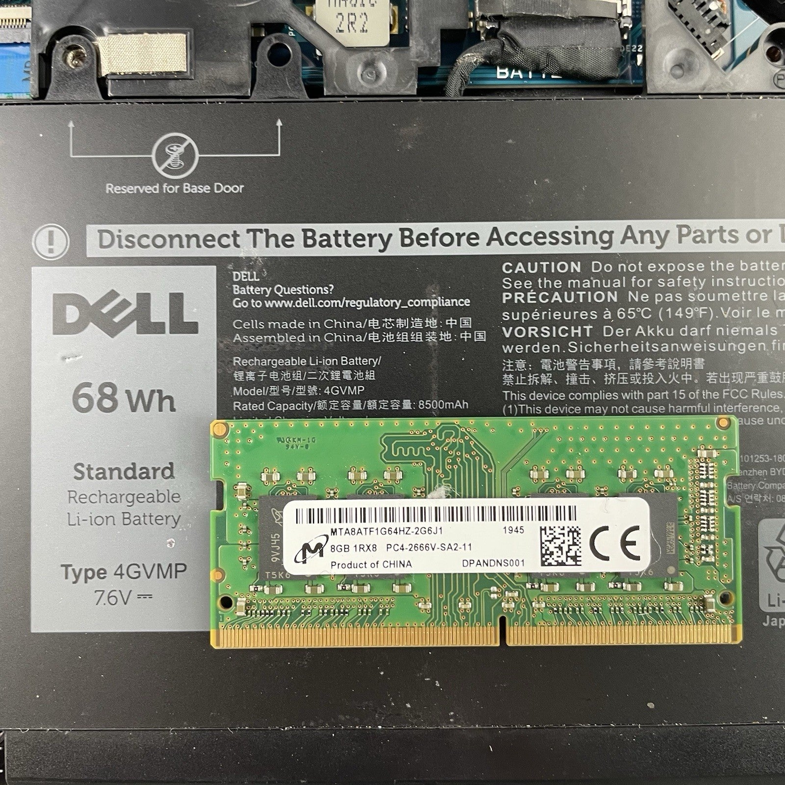 Dell Latitude 5500 15.6" i5-8265U 1.60 GHz 8 GB RAM No SSD/OS/AC - Bad Edge20