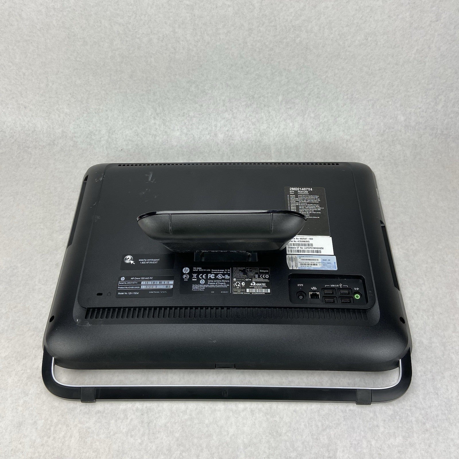 HP Omni 1201150xt AIO Intel Core i32120 3.3GHz 6GB RAM No HDD No OS No AC4