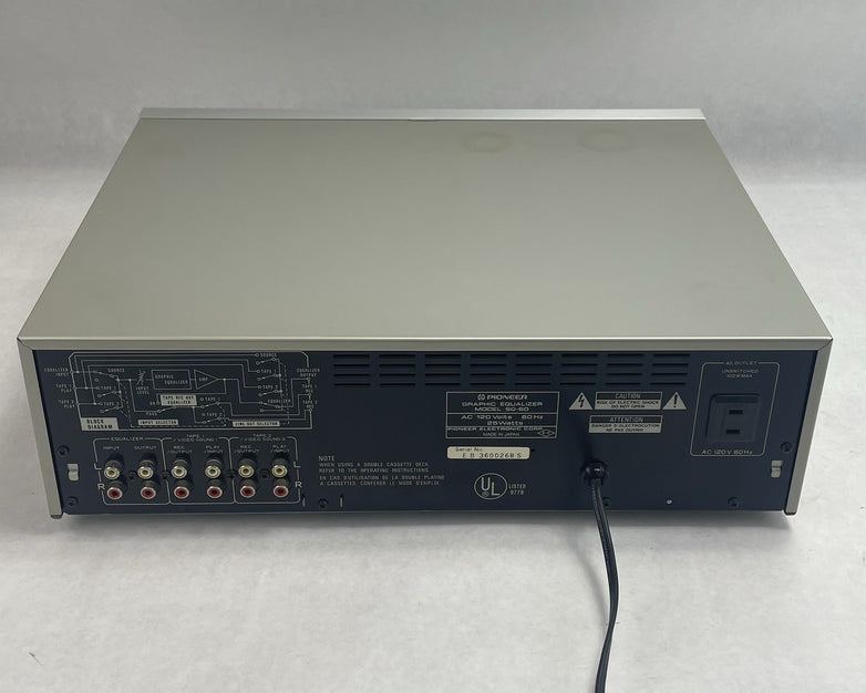 Pioneer Sg-60 Stereo Graphic Equalizer Tested