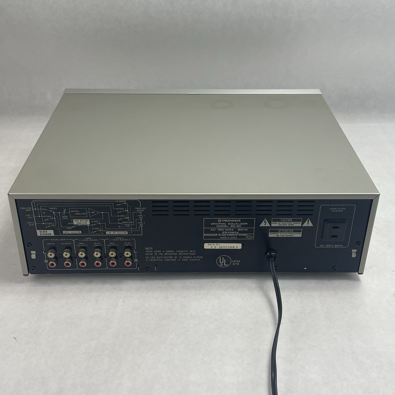Pioneer Sg-60 Stereo Graphic Equalizer Tested9