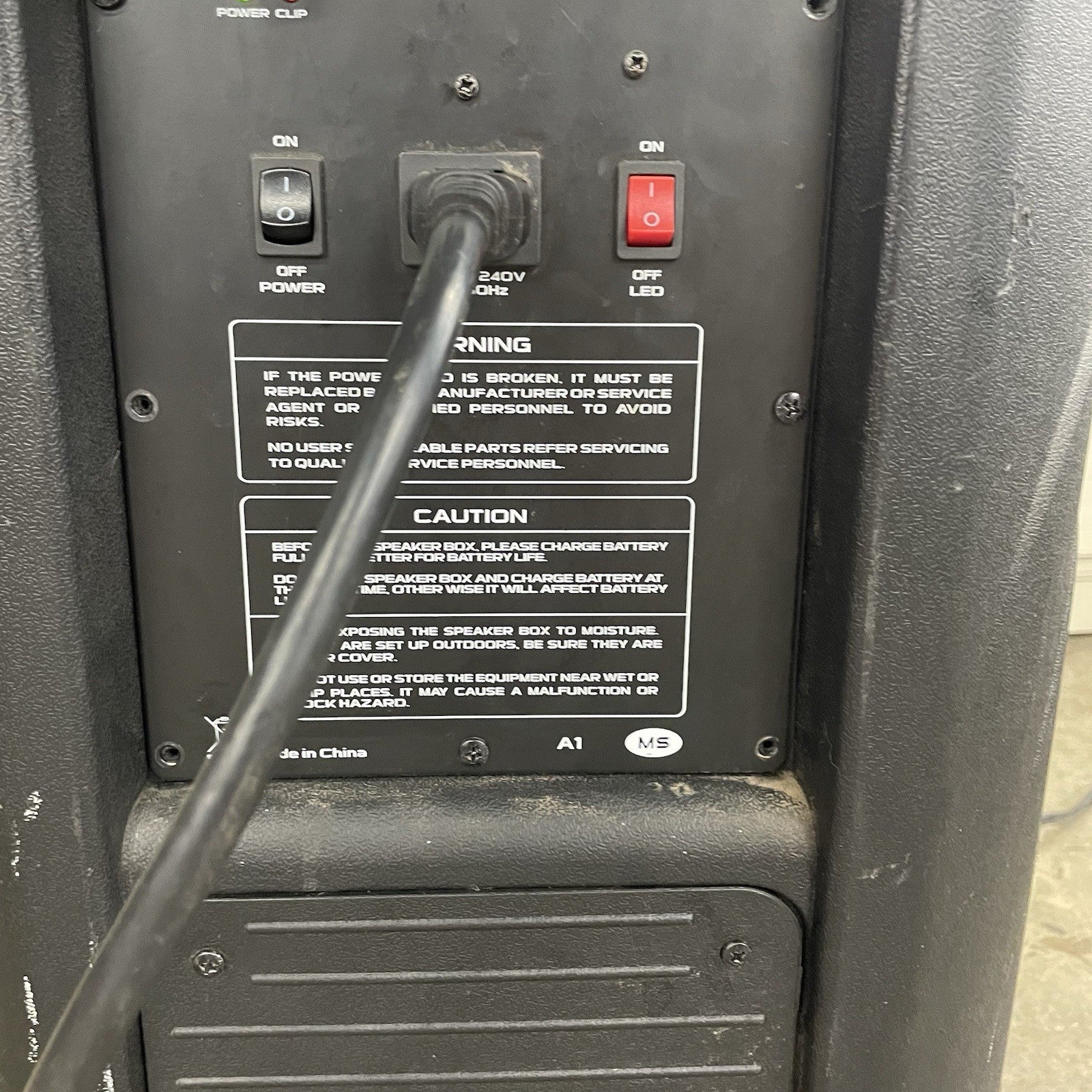 Nutek  TS-70215BL Active PA Speaker Tested Working No Battery8