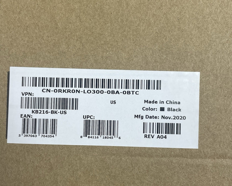 Dell OEM Wired USB Black Keyboard 0G4D2W 0RKR0N Mixed Lot of 10