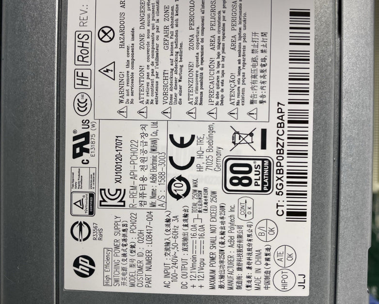 HP EliteDesk 800 G4 Tower Intel Core i5-8500 3GHz 8GB RAM No HDD No OS