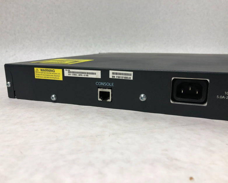 Cisco WS-C3560-48PS-S Catalyst 3560 Series PoE-48 Ethernet Switch