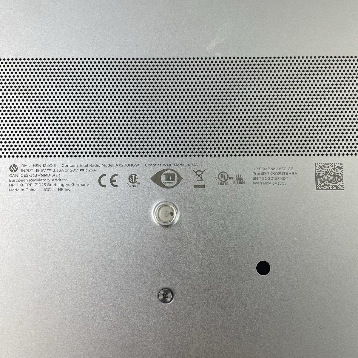 HP EliteBook 850 G6 15.6" i7-8665U 1.90 GHz 16 GB RAM No SSD/OS/AC - READ17
