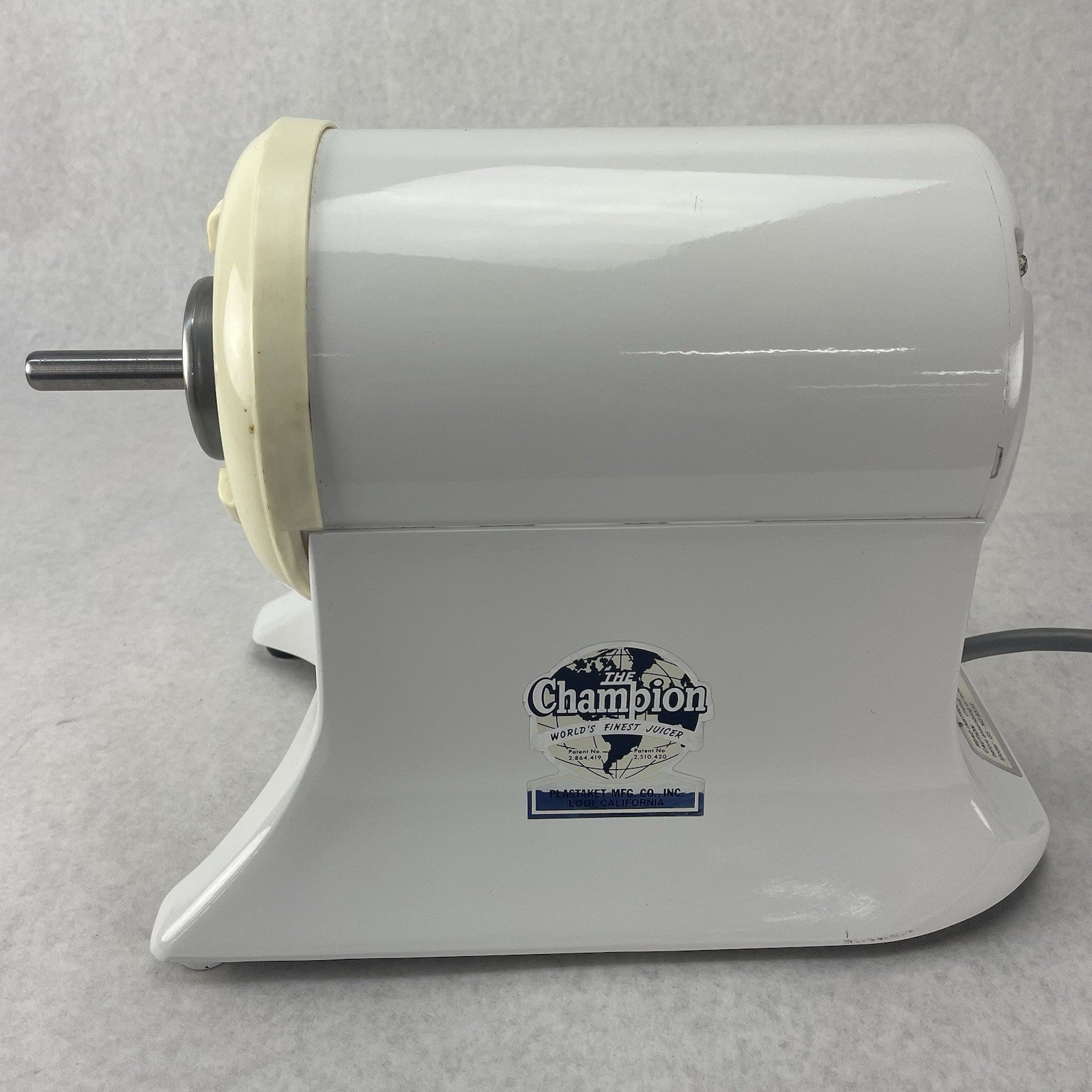 Champion Juicer G5-NG-853S Motor Base Only White For Parts3