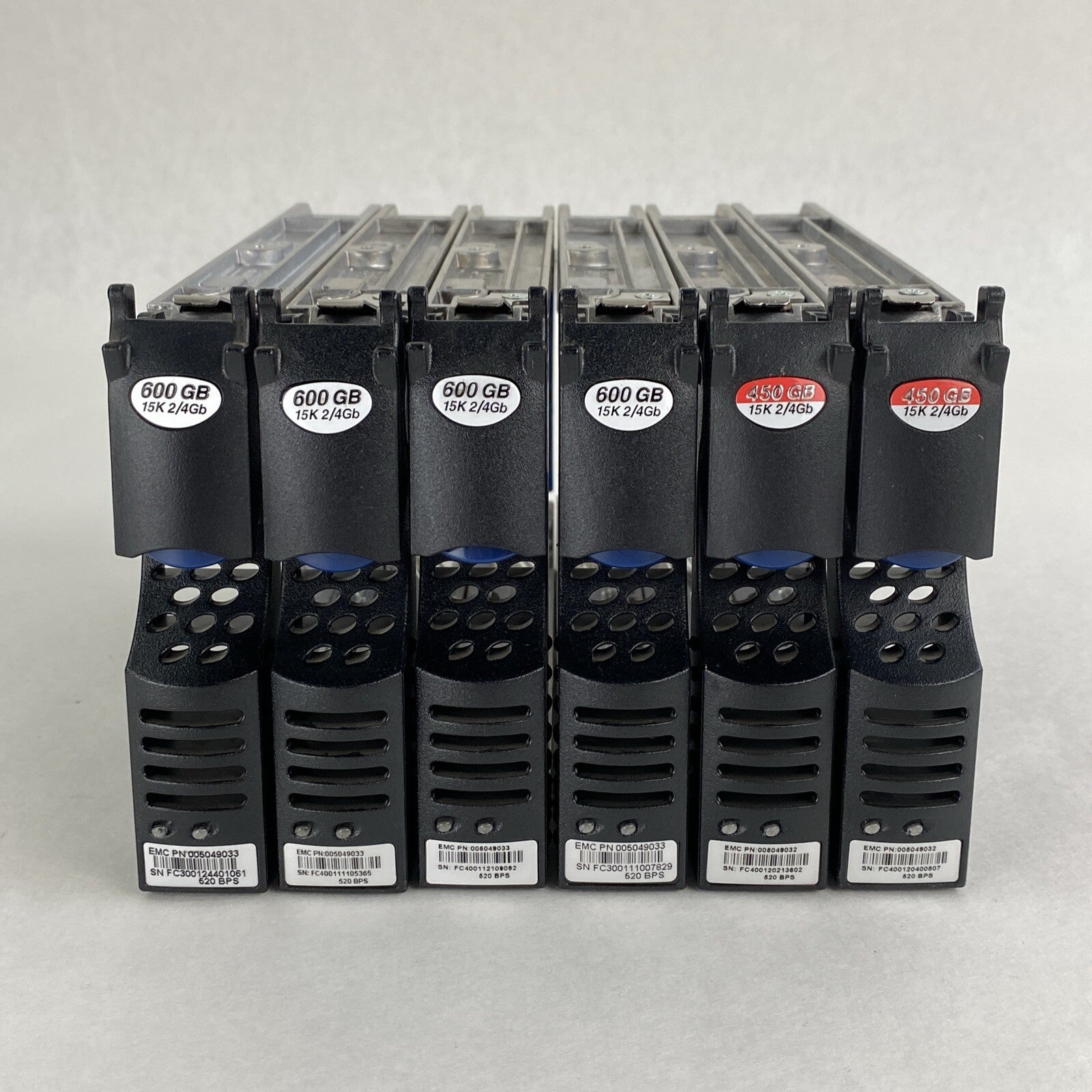 Lot of 6 EMC 005049032 / 005049033 3.5" Hard Drive Caddy Tray1