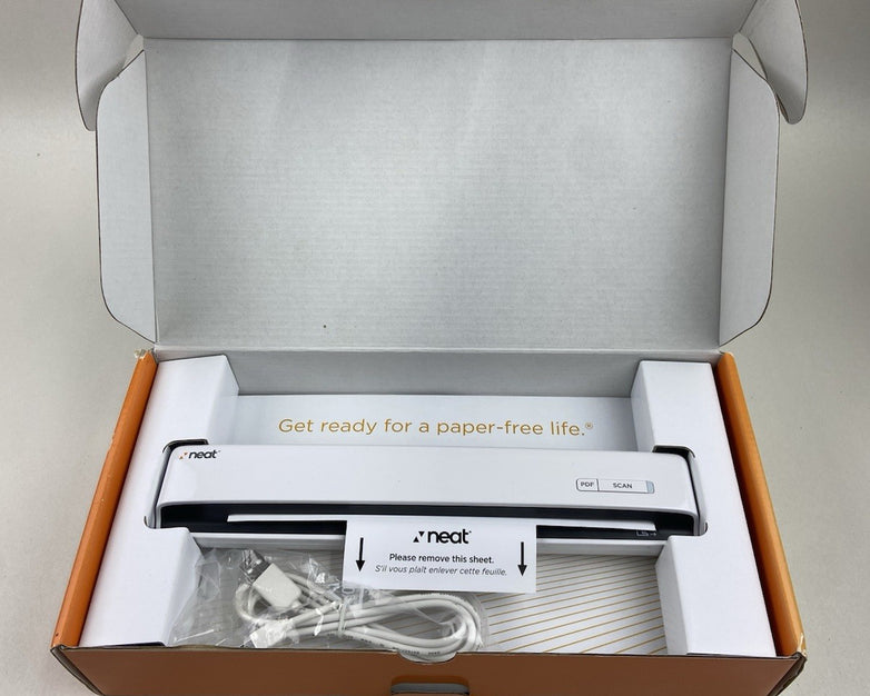 Neat NM-1000 Portable Scanner Receipt Documents With Box, USB