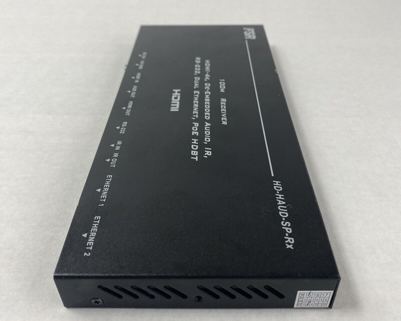 FSR HD-HAUD-SP-Rx 100M Receiver HDMI-4K De-Embedded Audio Untested