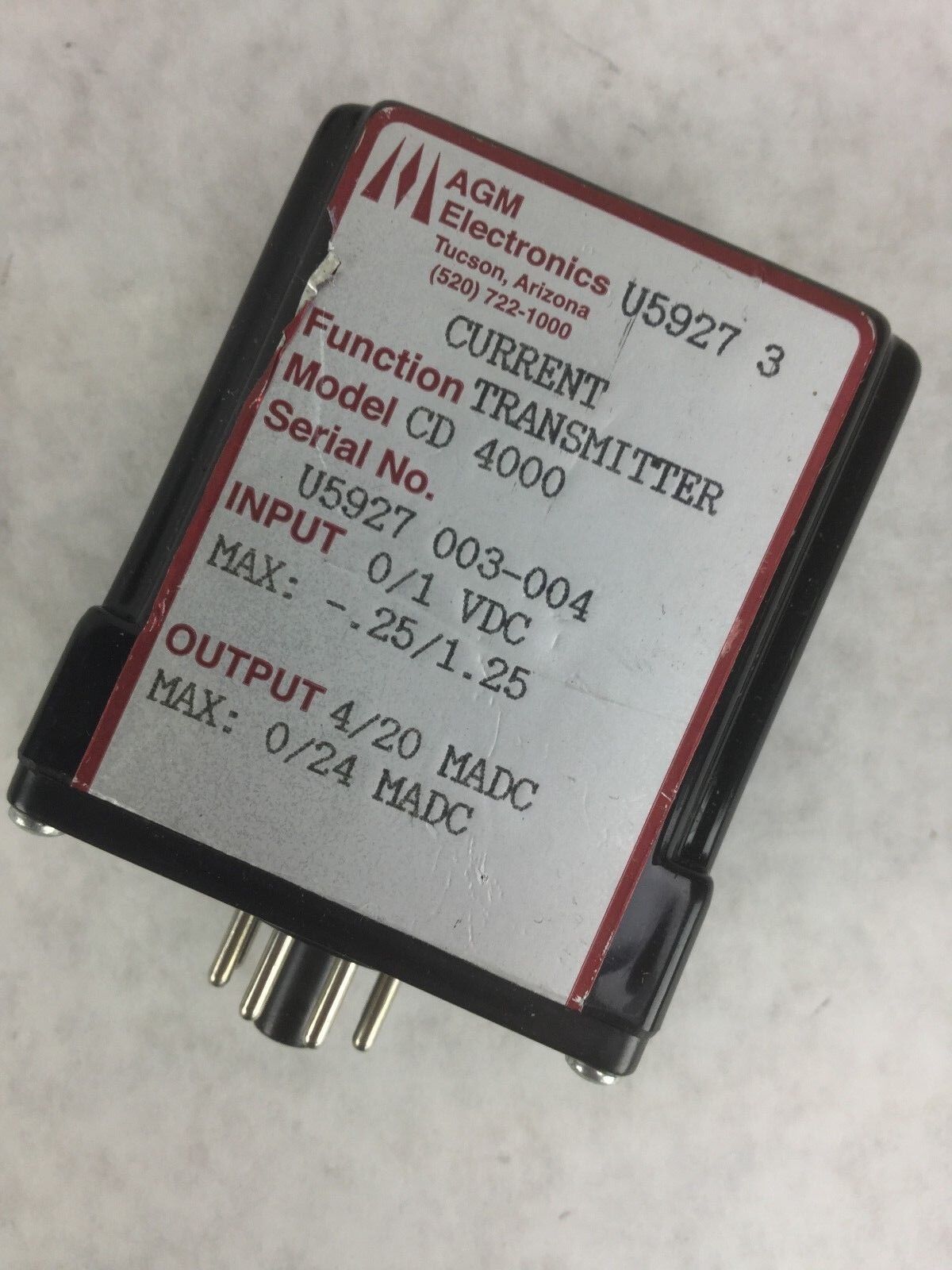 AGM Electronics Current Transmitter CD 4000