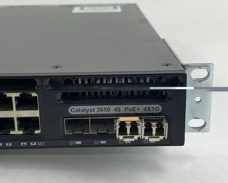 Cisco WS-C3650-48PS-S V01 Catalyst 3650 48-Port PoE+ 4x1G  Tested & Reset 2X PSU