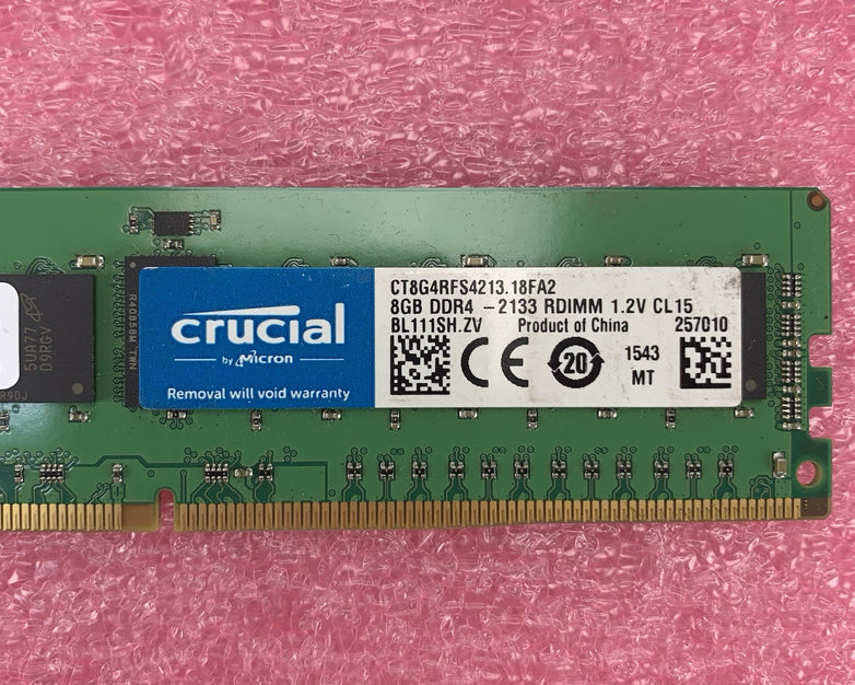 Crucial MTA18ASF1G72PZ-2G1A2II PC4-2133P-RC0-10 8GB 1Rx4 Desktop Memory RAM