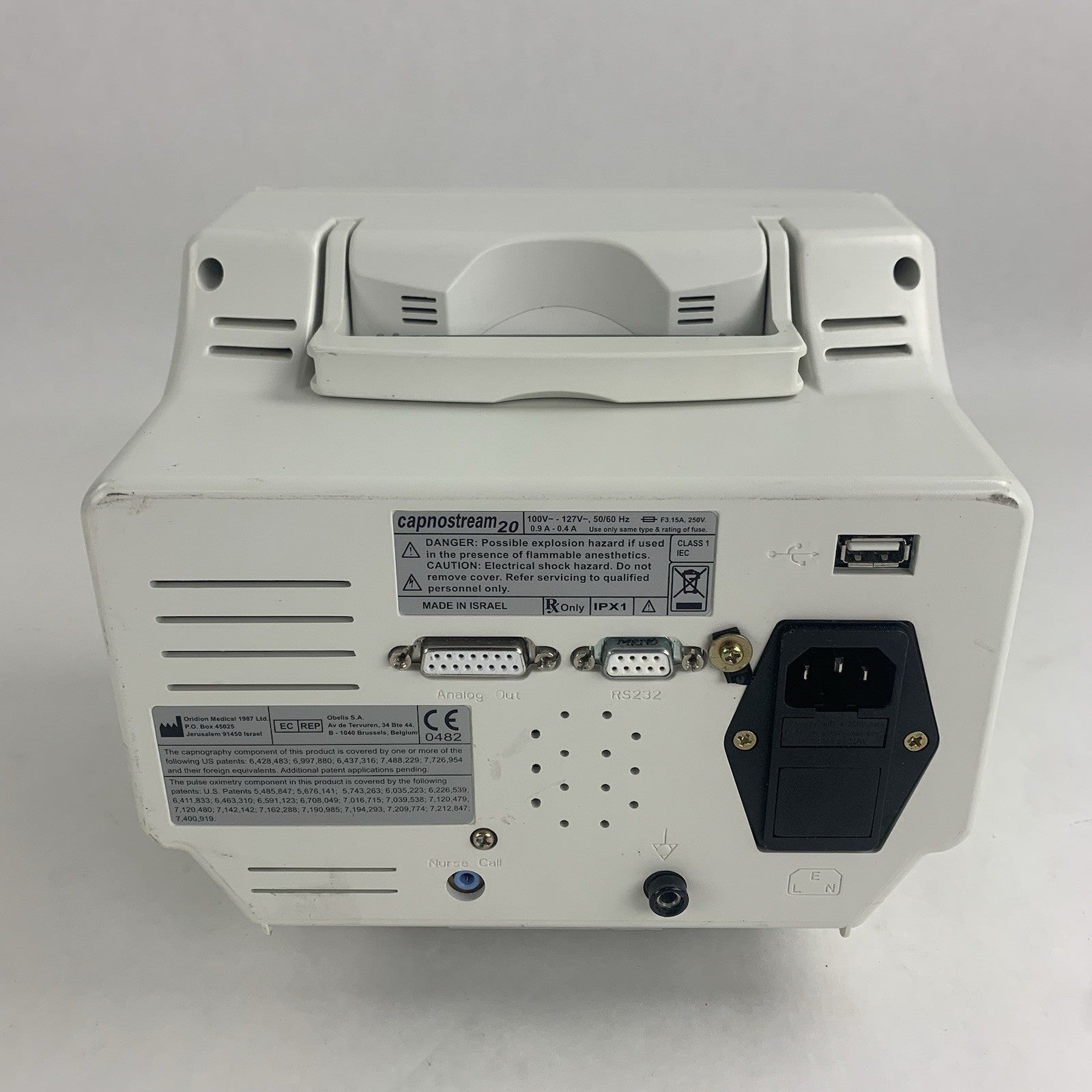 Oridion Microstream Capnostream 20 EtCO2 Co2 Monitor w/ Battery Powers On6