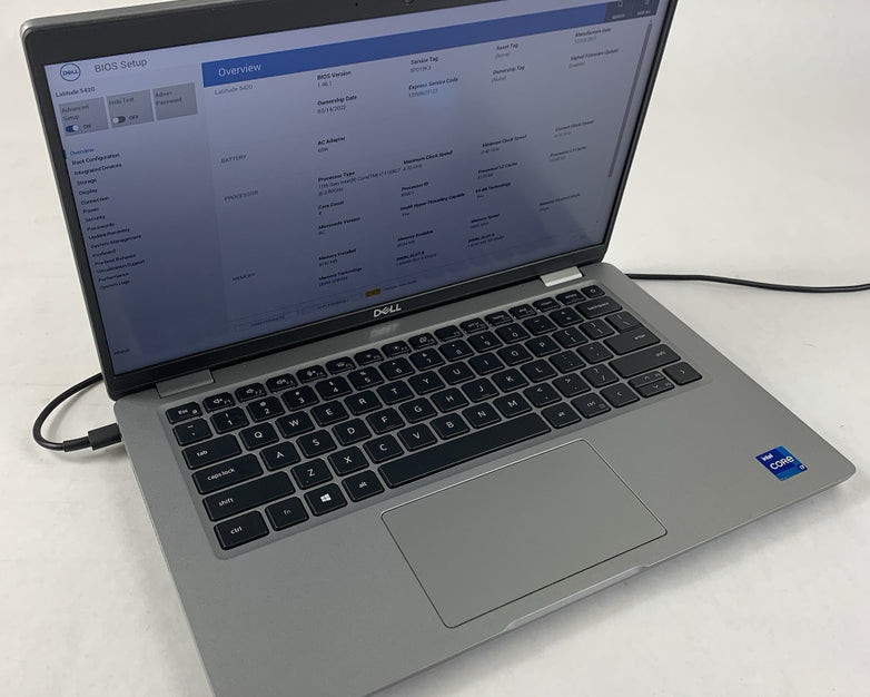 Dell Latitude 5420 14" Laptop i7-1165G7 2.8 GHz 8 GB Ram No OS/SSD/AC/Batt