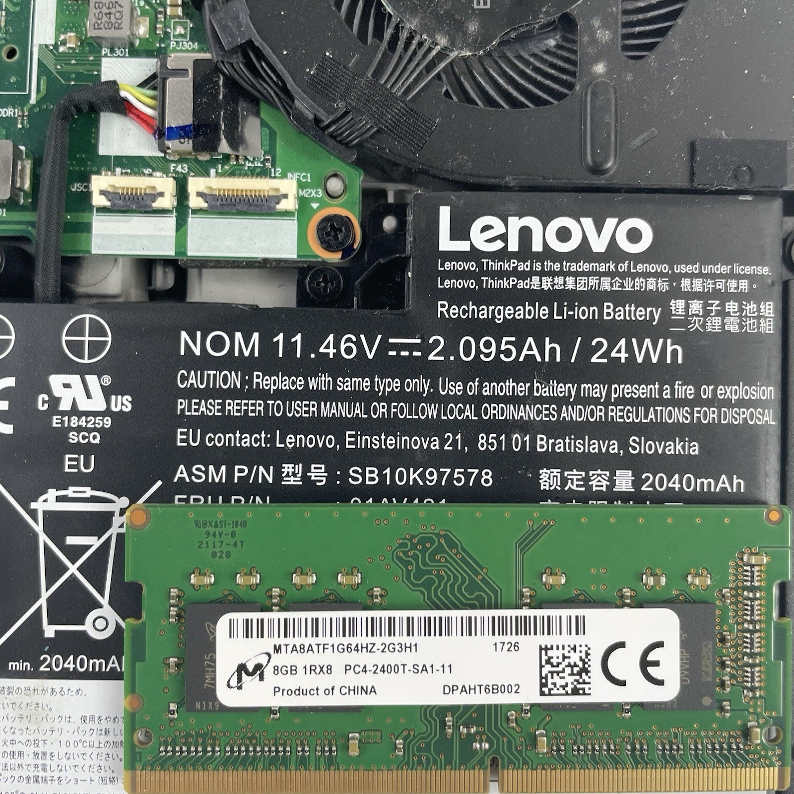 Lenovo ThinkPad T480 14" i5-8350U 1.70 GHz 8 GB RAM No SSD No OS - READ23