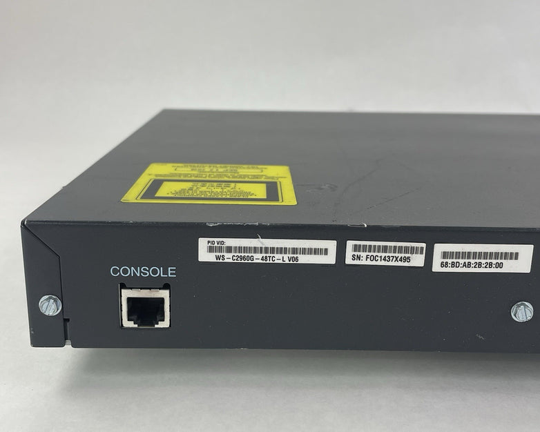 Cisco WS-C2960G-48TC-L 48-Port Tested and Reset