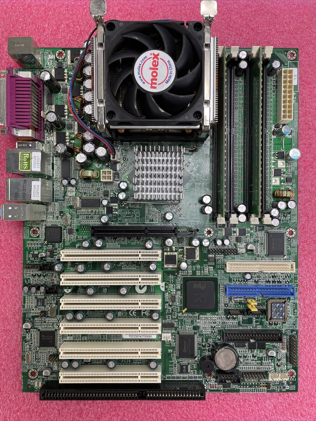70220-001 PWB VER 1.0 Motherboard Intel Pentium 4 3GHz 512MB RAM w/Shield