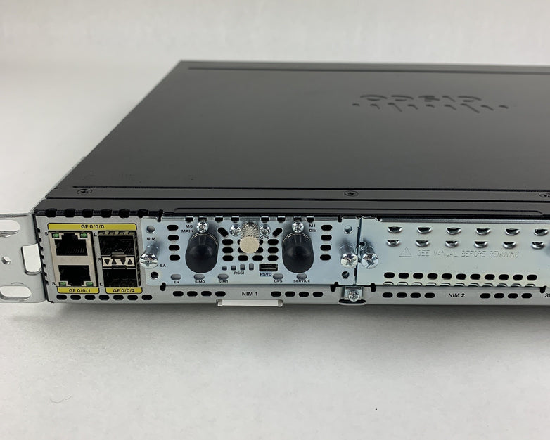 Cisco ISR4331/K9 Router Tested Reset W/  Rack Ears and NO Licenses