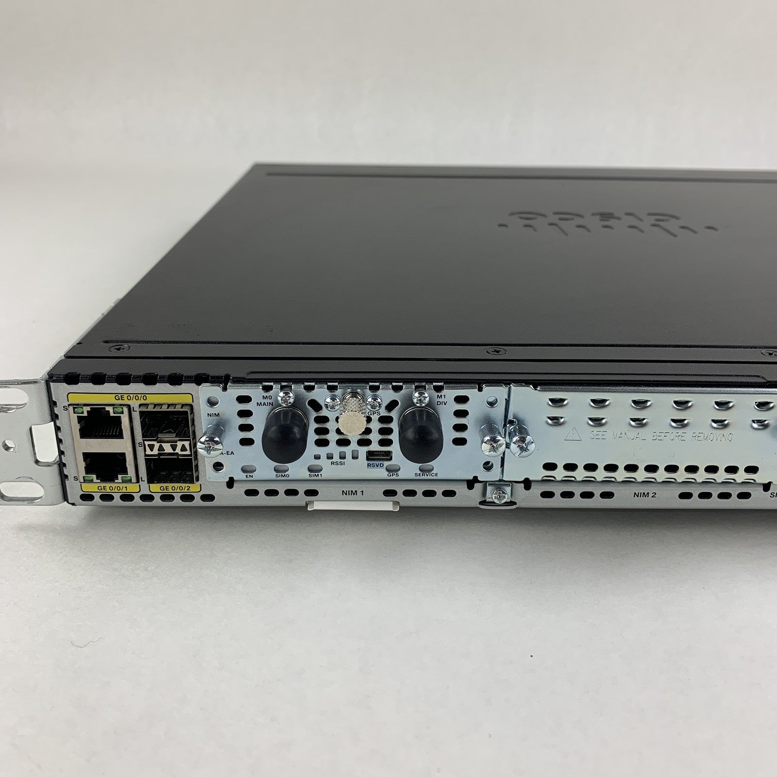 Cisco ISR4331/K9 Router Tested Reset W/  Rack Ears and NO Licenses