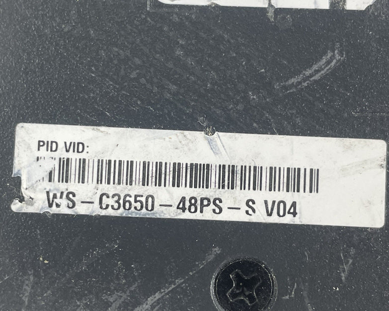 Cisco WS-C3650-48PS-S V04 Tested & Reset 1X PSU