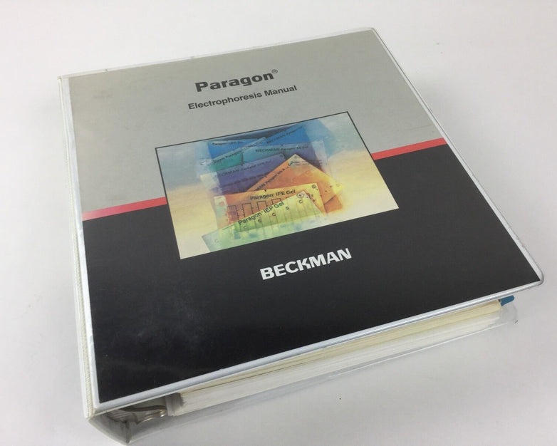 Paragon Electrophoresis Manual Beckman in Binder with Multiple Tabs