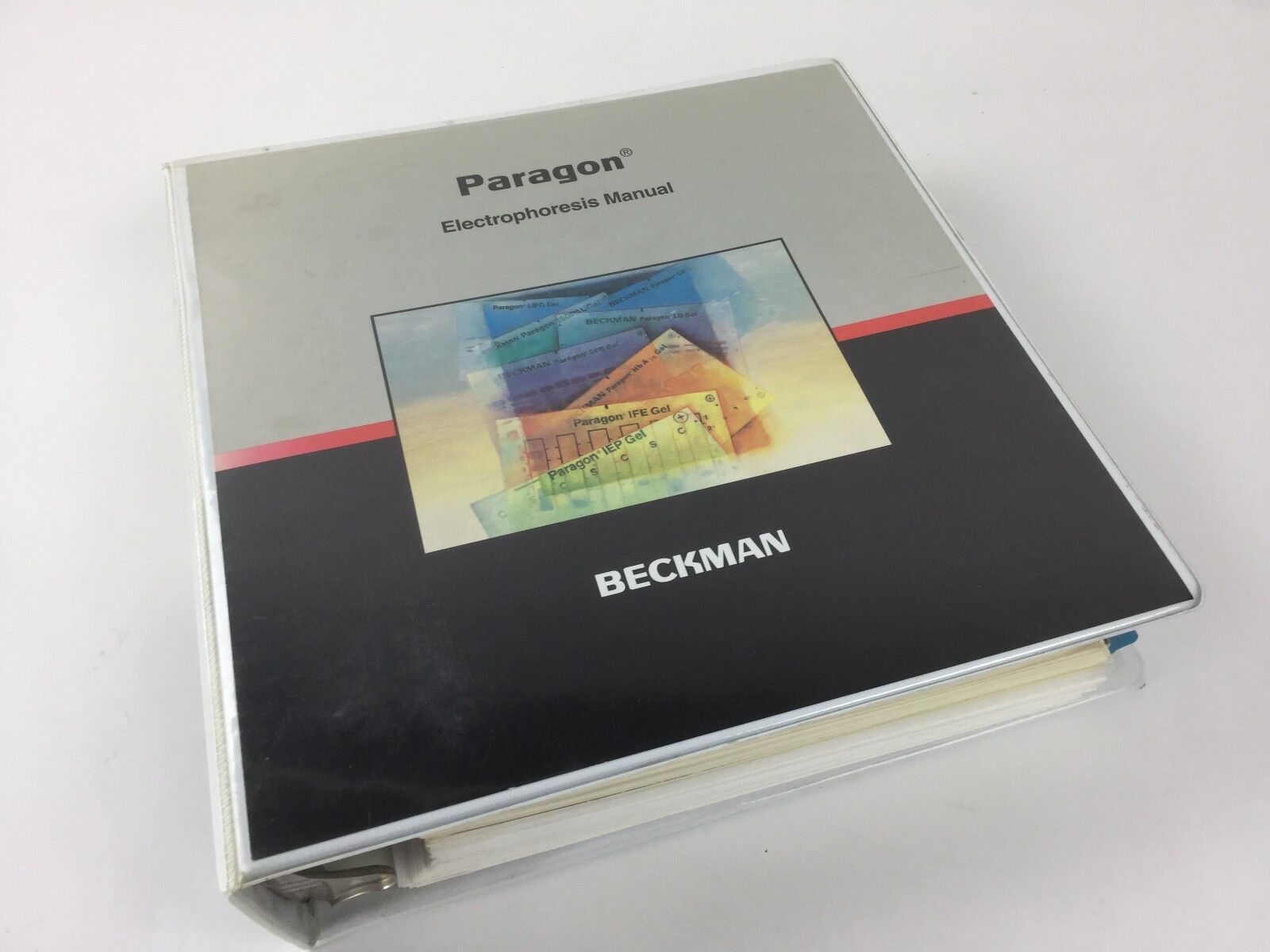 Paragon Electrophoresis Manual Beckman in Binder with Multiple Tabs