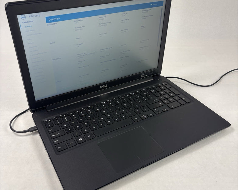 Dell Latitude 3500 15.6" Laptop i5-8265U 1.6 GHz 8 GB Ram No OS No HDD No AC