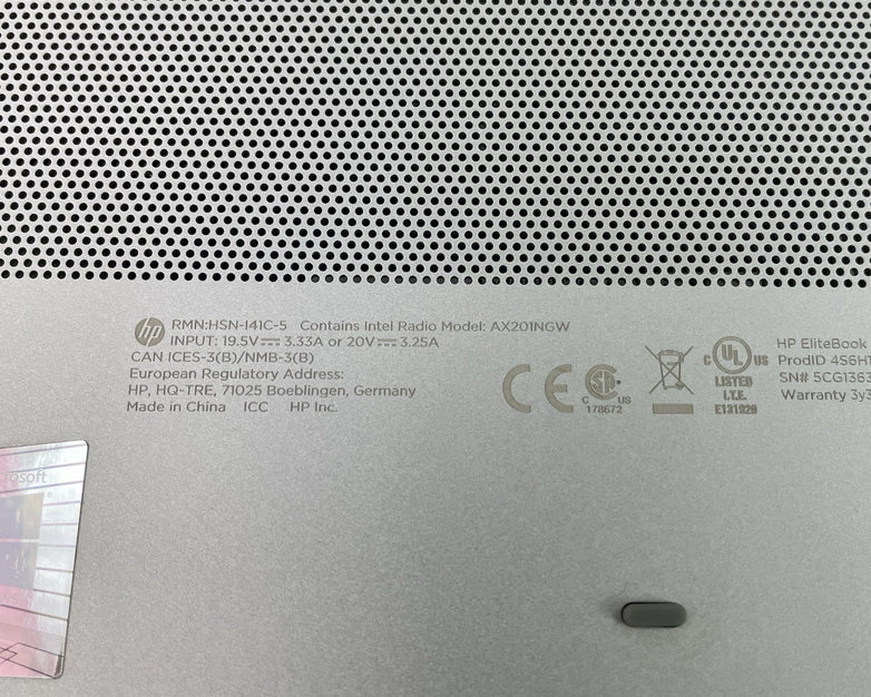 HP EliteBook 850 G8 15.6" i5-1145G7 2.60 GHz 8 GB RAM No SSD/OS/AC- Bent SC Slot