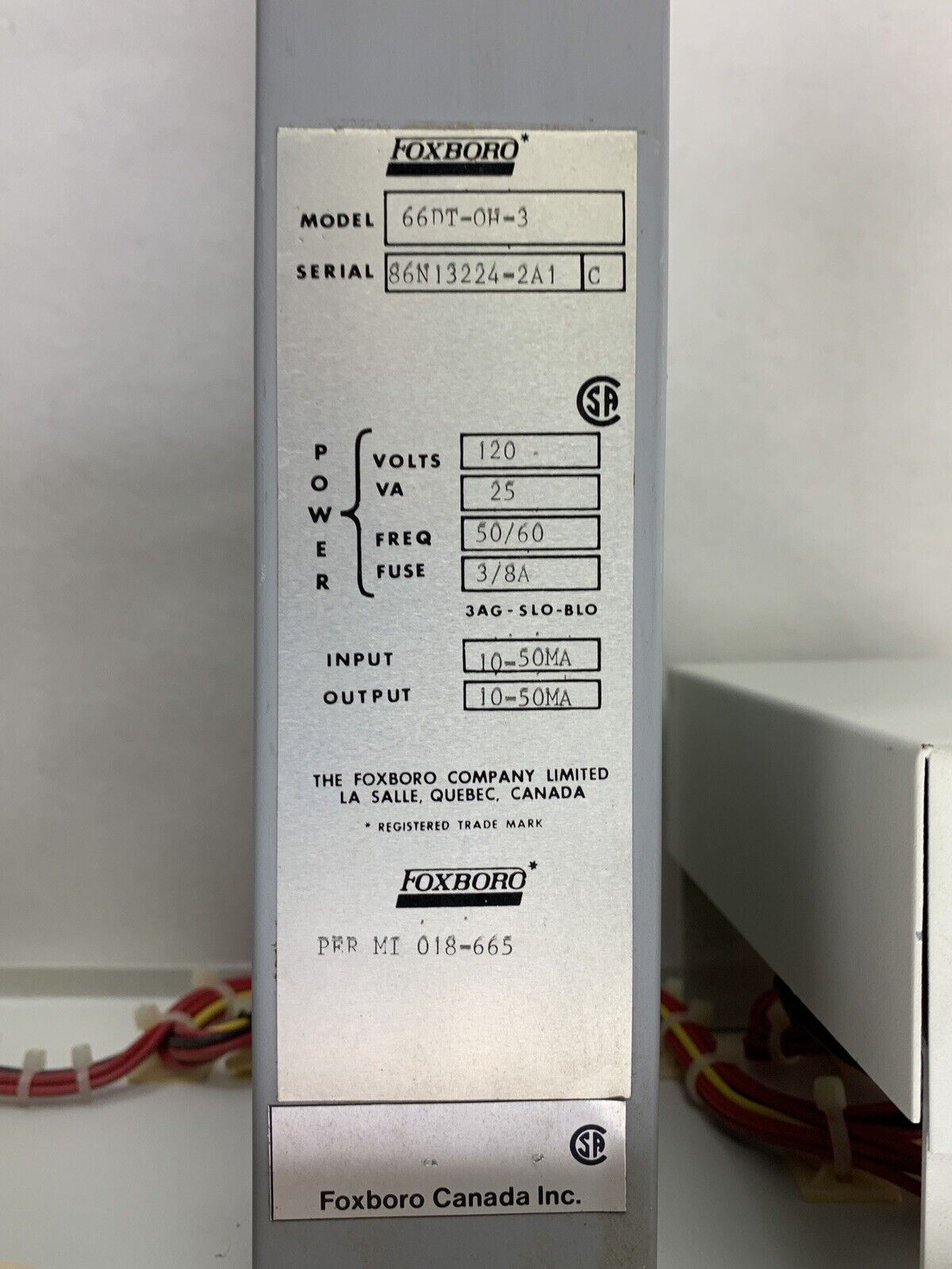 Lab-Volt 3606-30 Industrial Multiplier Divider D=AxB/C 120 VAC 60 Hz Untested