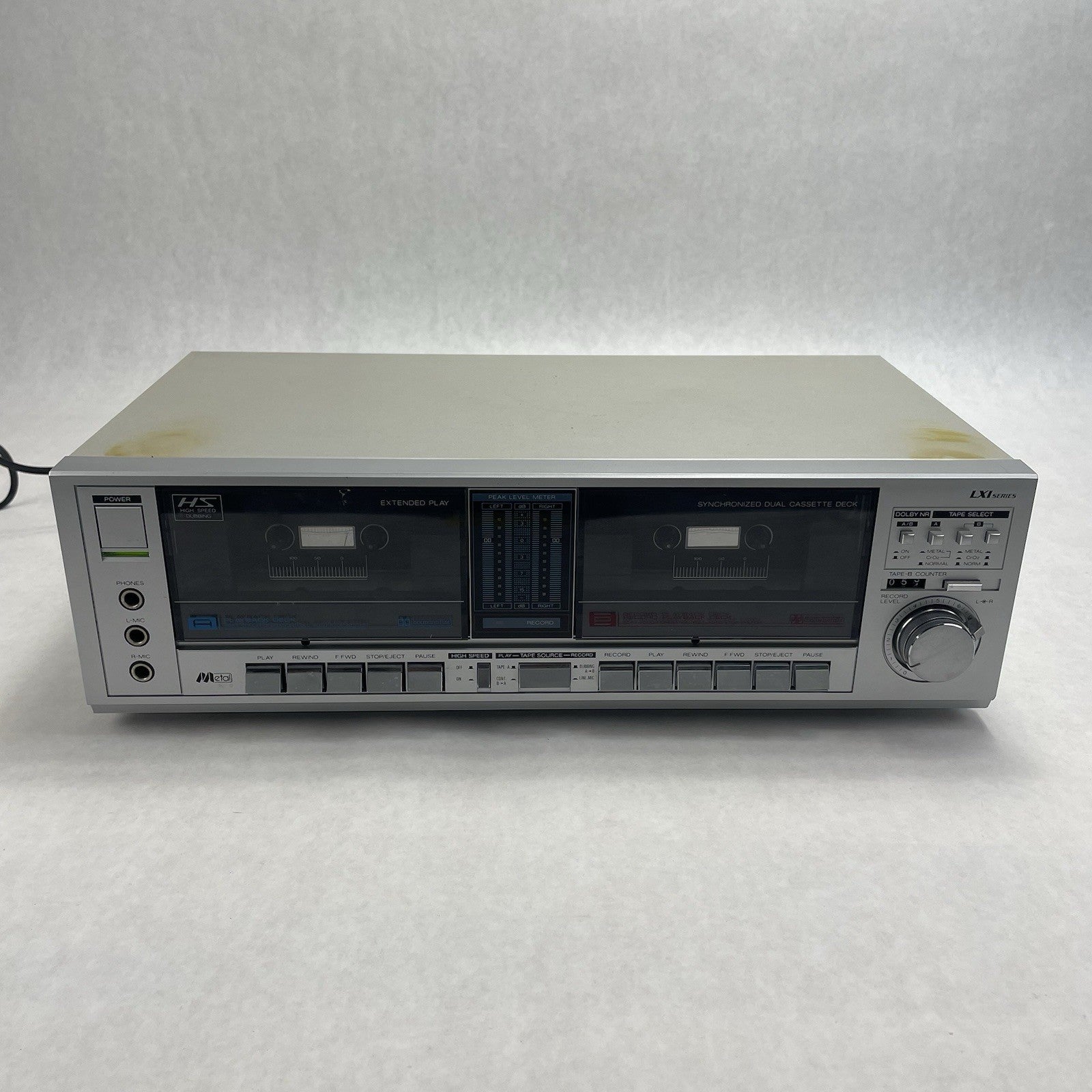 Sear's & Roebuck Double Cassette Player Reorder Tested Working Mdl 932841