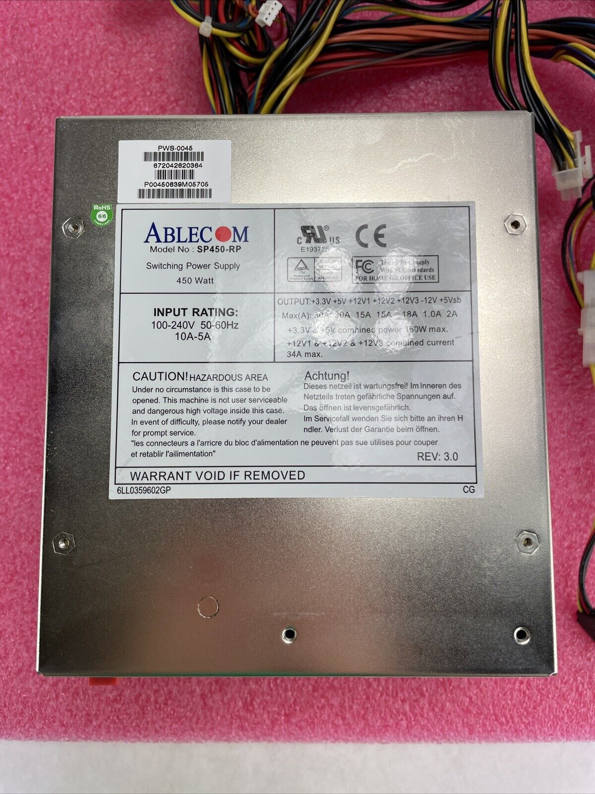 BFG Tech BFGR550WGXPSU 550W Switching Power Supply