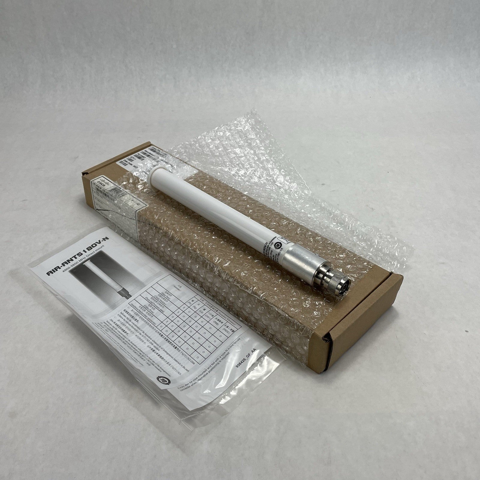 Cisco AIR-ANT5180V-N 8.0 DBI Omni Directional Antennas