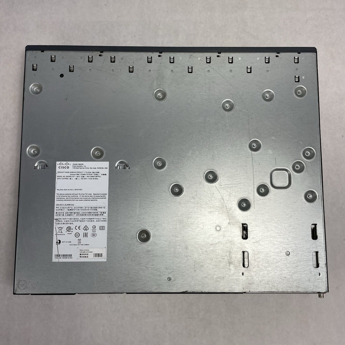 Cisco WS-C2960X-48FPS-L  V07 48 port GIG POE+ Switch Tested & Reset No Rack Ears13