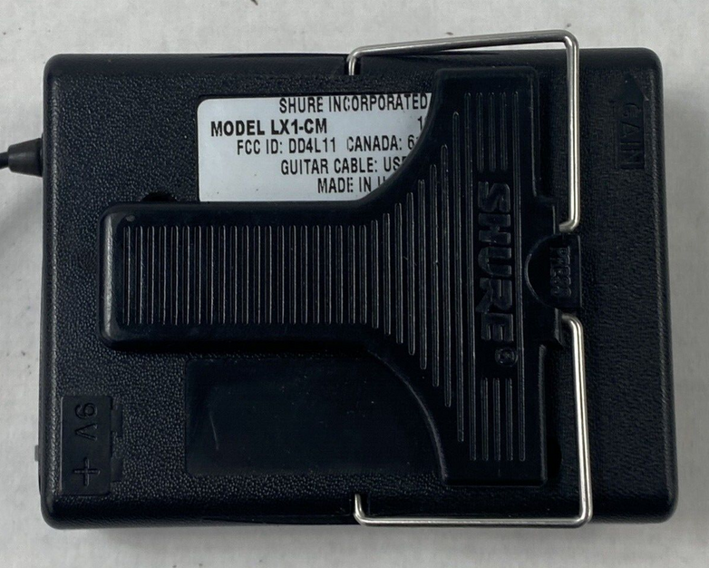 Shure LX1-CM 192.600MHz Wireless Bodypack Microphone Transmitter Power Tested