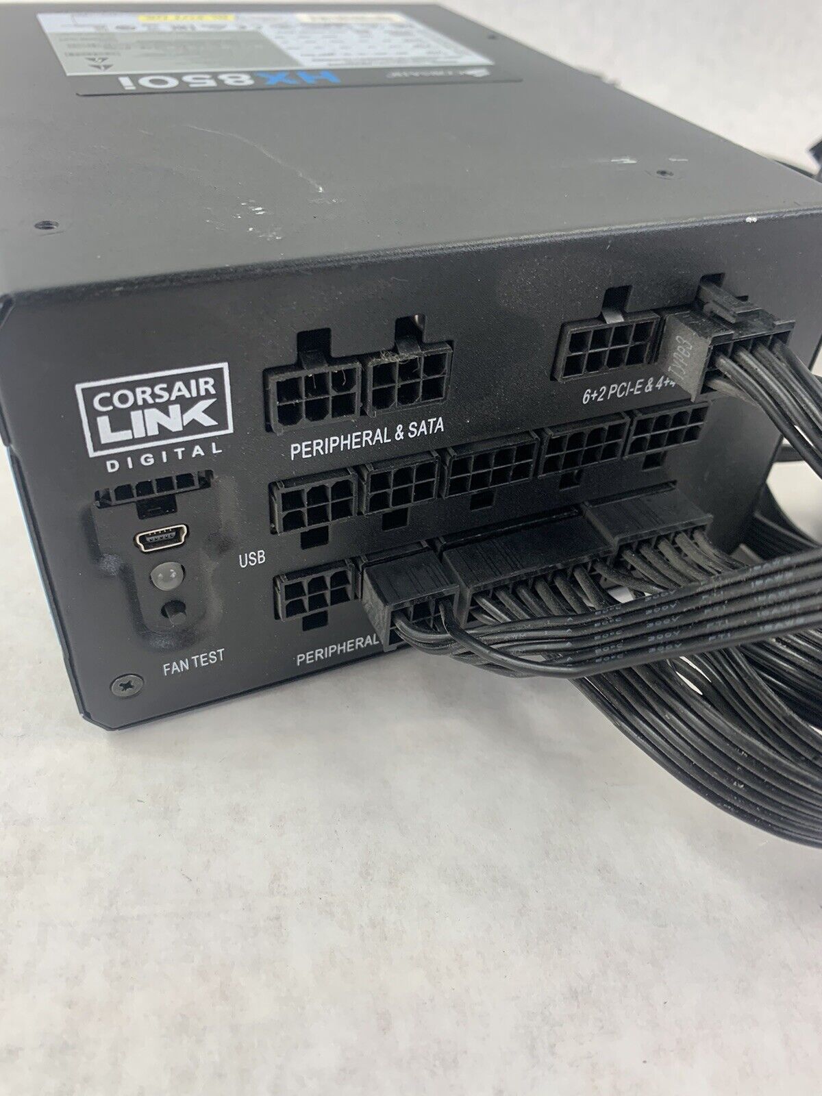 Corsair HXi Series HX850i 850W PSU Black 80+ Platinum (Used, Runs Well)