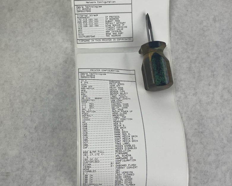 Zebra GK420d GK42-202210-000 Thermal Label Printer Tested 159pgc No Power Supply