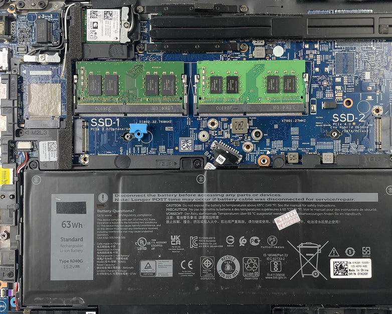 Dell Latitude 5520 15.6" i5-1135G7 2.40 GHz 16 GB RAM No SSD/OS/AC - Worn